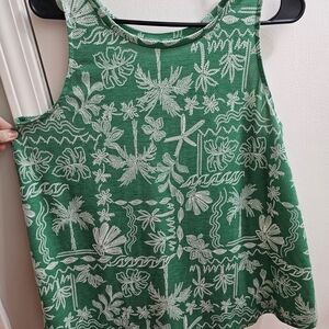 St. John's Bay Green Tropical Tank Top